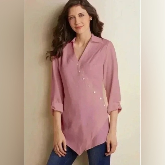 Soft Surroundings Tops - Soft Surrounding’s Washed Tencel Tunic Top Petite Small